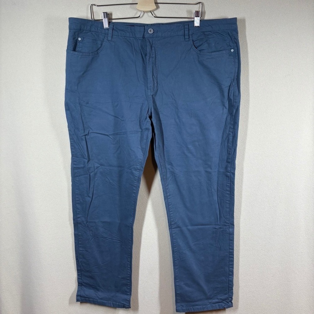 Cutter & Buck Voyager 5 Pocket Mens Pant 42x30 Grey Twill Classic Comfort Preppy